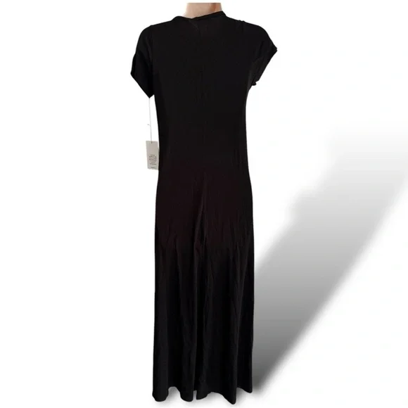 Lauren Moshi Black Maxi Dress with Pink Lips - Picture 4 of 10